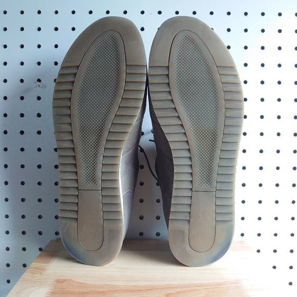 Magnanni For Neiman Marcus Leather Sneakers Shoes Grey - Picture 6 of 9